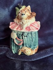 RARE ANTIQUE AUSTRIAN MAJOLICA FIGURAL 6 3/4