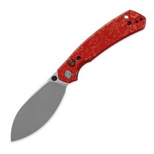Miguron Hovor Folding Knife 3.3 in Red Aluminum 19C27 Shilin Cutter picture
