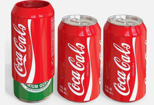 Silicone Beer Can Covers Hide A Beer (3 PACK) Coca Cola Sleeve Koozie 12oz Coke picture