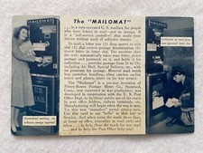 1944 - The Mailomat Postal Post Office Vintage Postcard picture
