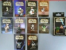 2008 Disney Star Wars Mystery Collection Character 10  Pin Set picture