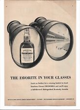 Churchill 1952 Print Ad Kentucky Straight Bourbon Whiskey Full Flavored Favorite picture