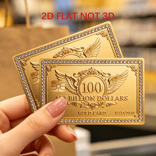 2pc 100 Billion Dollars Diamond Credit Card Sticker Debit Skin Decal Cover picture