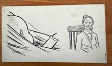 Original Ink Drawings by Horror Comic Artist Al Columbia (Pim & Francie) Signed picture