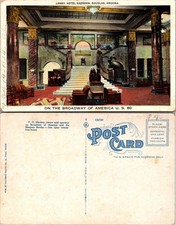Douglas Arizona Hotel Gadsden Lobby Stairs Columns Postcard picture