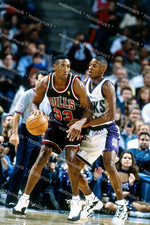 Ray Allen Rookie Scottie Pippen Bucks Bulls NBA Original 35mm Photo Transparency picture