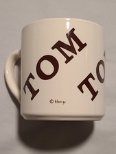 Vintage Houze TOM Ceramic Coffee Mug  USA Personalized Name picture