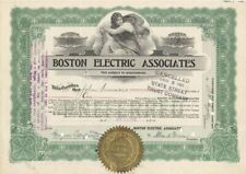 Boston Electric Associates - Stock Certificate - Utility Stocks & Bonds picture