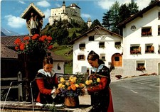 Quarda, Tarasp, Switzerland, Hoyt family, Rickover Silver Road, Postcard picture