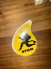 Vintage NOS Yellow 3.5” Stud Oil Original Decal Sticker Fast Shipping picture