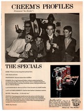 CREEM Magazine Page The Specials Boy Howdy Beer Ad 1980s Music Ephemera picture