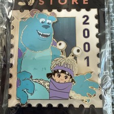 DEC WDCS D23 2026 Pixar Stamp Sulley Boo Monster's Inc. 2001 LE Disney Pin picture