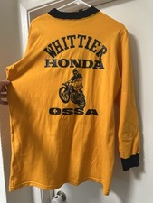 Vintage Whittier Honda Motorcycle Jersey Ossa The Knitty Gritty Dirt Shirt Rare picture