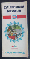 1967 California Nevada road map Enco gas oil picture