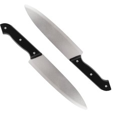 2 PCS Prop Fake Knife - Realistic Kills Butcher Prank Props, Costume Fake Kni... picture