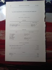 1906 Report of  RALSTON TELEPHONE & TELEGRAPH COMPANY Trout Run Cogan Station PA picture
