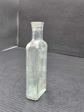 PINEX TRADE MARK COUGH MEDICINE CLEAR ANTIQUE VINTAGE GLASS BOTTLE**85-19.2 picture
