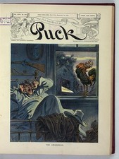 Puck Cover 1909 Albert B Cummins Tariff Greed Middle West Farmer Cartoon picture