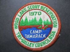 1970 Wood Lake Scout Reservation Camp Tamarack BSA boy scout patch picture