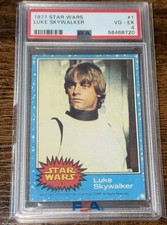 1977 Topps Star Wars #1 Luke Skywalker PSA 4 picture