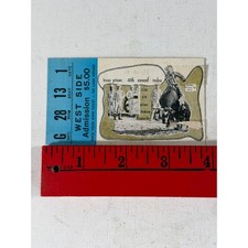 Vintage Texas Prison Rodeo Ticket Stub 1971 Blue White 40th Annual Huntsville picture
