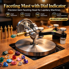 PRO 1 Faceting Mast Assembly Dial Indicator Gem Faceting Head Lapidary No Motor picture