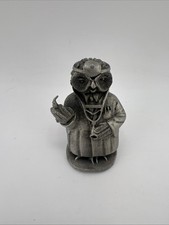 Hudson Pewter Wise Owl Doctor/Nurse Figurine #699 Vintage picture