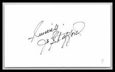 Jo Stafford - Singer & Songwriter - 3x5 Card - Signed | Autograph (c) picture