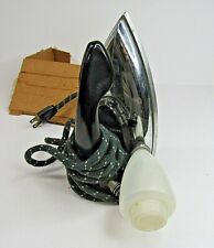 Vintage General Electric Travel Iron Steam & Dry Cat No 17F29 Fabric Cord picture