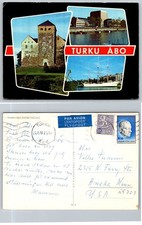 Continental Turku Finland Castle Waterfront Sailing Ship Multi-view PB165-P picture