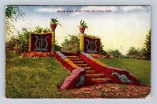 St Paul MN-Minnesota, Gates Ajar, Como Park, Antique, Vintage c1910 Postcard picture