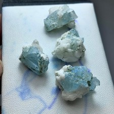 70 CT Terminated Natural Aquamarine Crystals lot From Skardu Pakistan picture