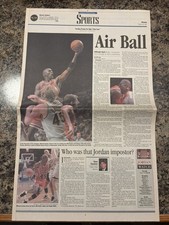 1995 Michael Jordan Returns Newspaper.   picture