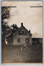 1909 Farm House Turkey East Calais Vermont VT RPPC Photo Posted Antique Postcard picture