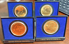 Lot of 4 = Bicentennial Men of the American Revolution Bronze Medals - see below picture