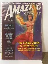 Amazing Stories May 1949 Vintage Pulp Magazine Very Good  picture