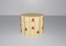 WEDGWOOD JASPERWARE PRIMROSE YELLOW BAMBOO TRINKET BOX picture