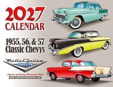1955-57 Chevy 2027 Wall Calendar 13-Months 8.5