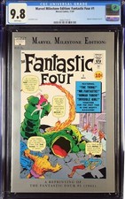 Marvel Milestone Edition Fantastic Four #1 1991 CGC 9.8 Stan Lee Graded Comic picture