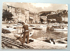 CASSIS-sur-MER Bouches-du-Rhone France Un Coin du Port Vintage Postcard Boats picture