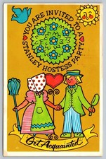 Vintage 1971 Stanley Hostess Party Invitation Postcard Stanhome picture