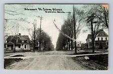 Owosso MI-Michigan, Adams St From Oliver Antique Souvenir Vintage c1913 Postcard picture