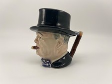 VINTAGE ROYAL WINTON WINSTON CHURCHILL ENGLAND HEAD Toby Mug - Man of the Year picture