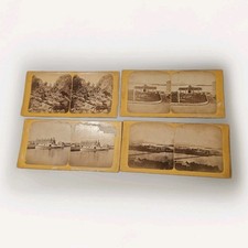 Antique VT Stereoview Lot (4) Newport Vermont Lake Memphremagog L.E. Thayer picture