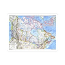 Canada (1972) (Map) STICKER Vinyl Kiss-Cut Decal picture