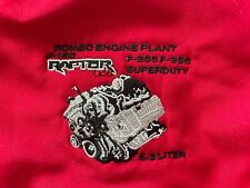 FORD RAPTOR JACKET RED L Romeo MI Engine Plant EMPLOYEE 6.2L F-150 F-250 F-350 picture
