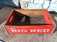 Vintage Wooden Big Red Soda Crate Louisville KY Advertising picture