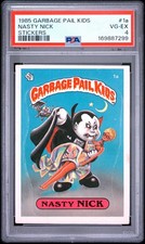1985 GARBAGE PAIL KIDS STICKERS 1a NASTY NICK PSA 4 169887299 picture