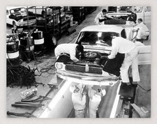 11X8.5 1965 FORD SHELBY MUSTANG AUTO ASSEMBLY LINE REPRODUCTION PRINT picture