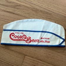 Rare c. 1948-53 Cook's Ale “Bottled Air Free”Beer Advertising Cloth Hat NOS  picture